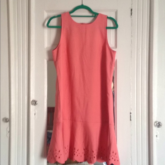 Coral Drop Waist LOFT dress - Picture 1 of 3